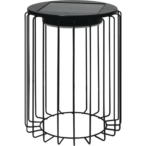 Sulion - Borne Solaire LED Extérieure Aluminium Noir Moderne 12h (1/5)