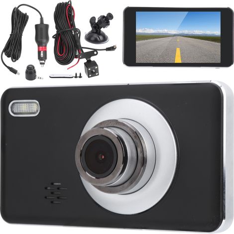 Enregistreur de conduite 4 canaux 1080P HD, caméra double objectif avec écran tactile LCD, haut-parleur et micro intégrés, dashcam voiture 4 voies (1/5)