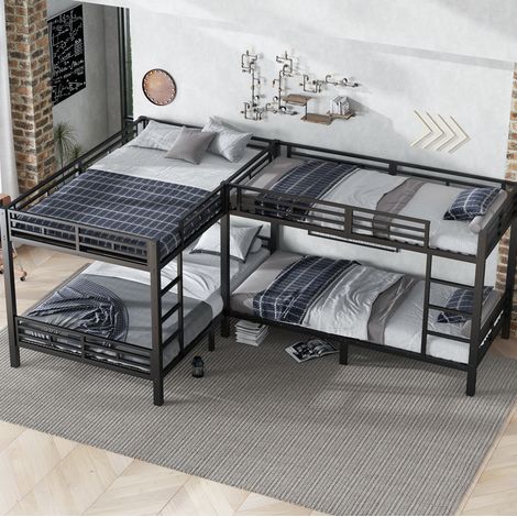 Letto letto matrimoniale castello multimisura nero OKMYHOME (1/5)