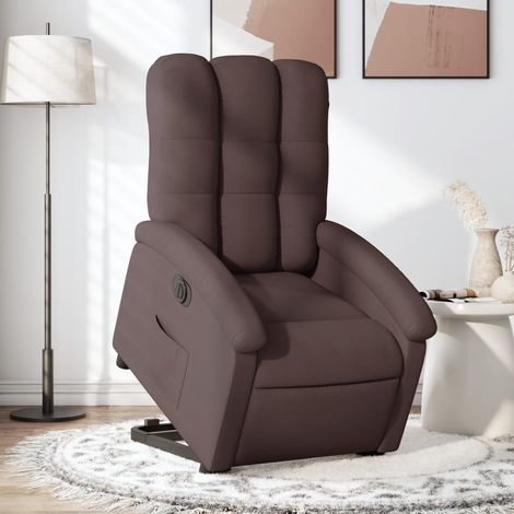 Fauteuil inclinable électrique-Chaise de relaxation-Fauteuil Relax marron foncé tissu 150896 (1/5)