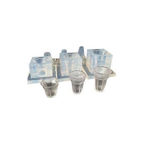 Moules en silicone réutilisables pour la création de miniatures alimentaires et d'objets artistiques (ensemble)