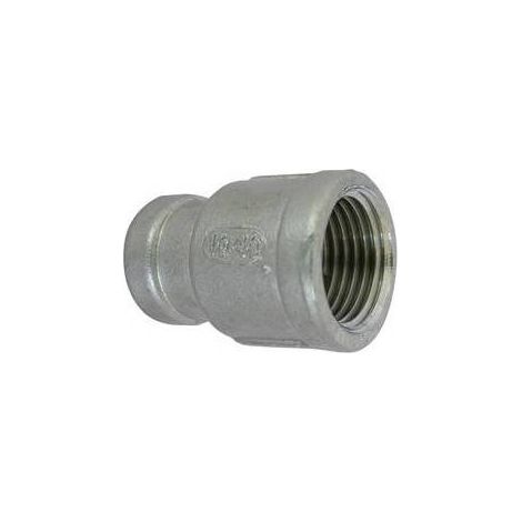 MANICOTTO DI RIDUZIONE FF ACCIAIO INOX Misura: 1/2" x 3/8"