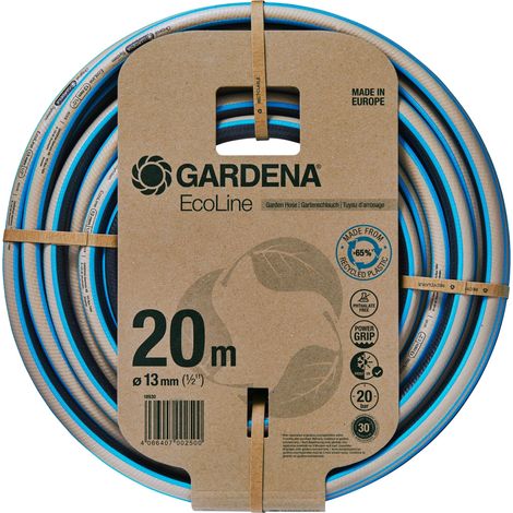 GARDENA Manguera de riego jardín sostenible fabricada con materiales reciclados EcoLine 13 mm (1/2"), 20 m (18930-20) (1/5)