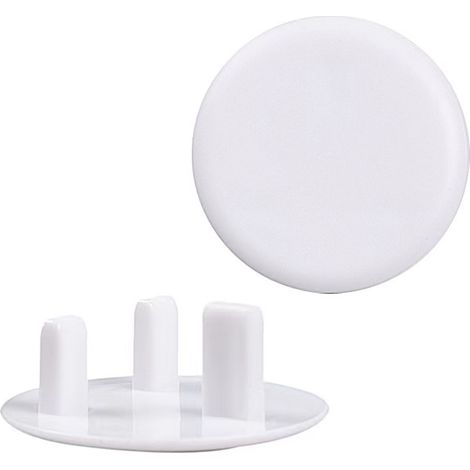 1 Cache-prise 3 trous, protection sécurité enfant, matériau ABS, anti-poussière humidité, usage domestique (1/5)
