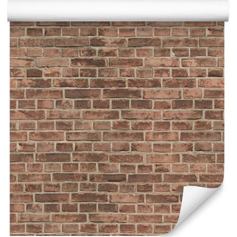 Carta da parati effetto muro di mattoni antichi per soggiorno e camera da letto, 50x1000 cm (1/5)