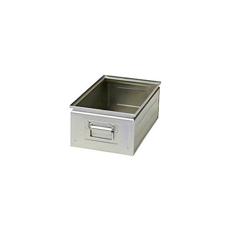 Caja apilable de chapa de acero  capacidad aprox 30 l  (1/2)