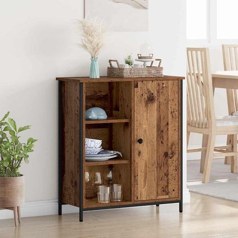 Buffet-Meuble de rangement Bois Ancien 70 x 30 x 80 cm Bois d'ingénierie (1/5)