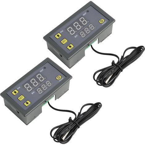 Stück W3230 AC 110V-220V Digitale Temperaturregler, 20A LED-Display-Thermostat mit 10K NTC-Sensorsonde, Temperaturregelung von -50℃ bis 110℃ für Kühlschränke (1/5)