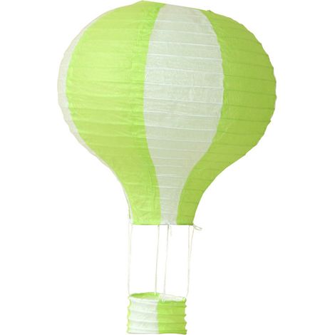 Lanterne en papier montgolfière, décoration de Noël, lanterne en papier pliable à suspendre dans le couloir de la maternelle, montgolfière colorée (1/5)