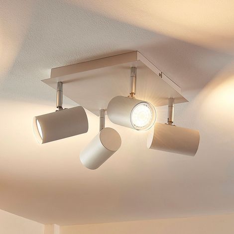 [NEUWERTIG] B-Ware Lindby Quadratische Led Deckenlampe Iluk Deckenlampe Leuchte Lampe Vierflammig