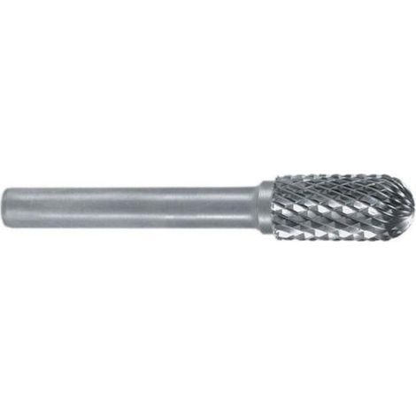 RUKO  Fresa  rotativa  de  metal  duro  WRC  Ø  10  mm  Longitud  de  cabeza  20  mm  Vástago  Ø  6  mm  sin  recubrimiento  Dentado  KVZ  4  -  116022