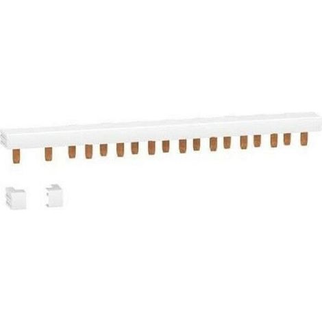 Schneider Electric – Peigne électrique 13 modules R9PXH213 – 1P+N 63A – Installation horizontale pour disjoncteur Resi9 xp – Dimensions 236x21x24.5mm