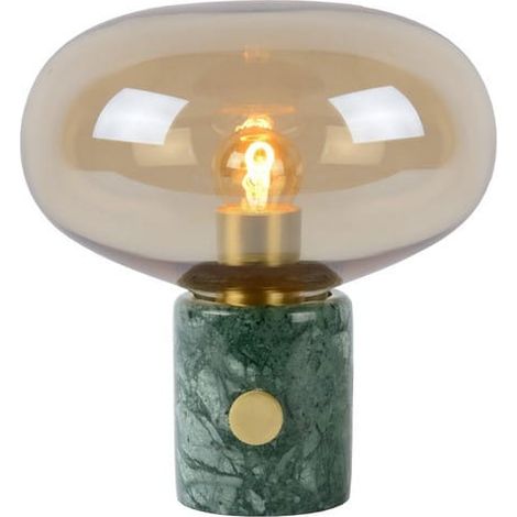 Lampada da tavolo Lucide Charlize marmo verde E27 40W (1/5)