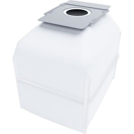 Sac à Poussière Synthétique - Pour Station Clean Base i7+ s9+ - 3 Couches de Filtration - Lot de 6 - Blanc (1/4)