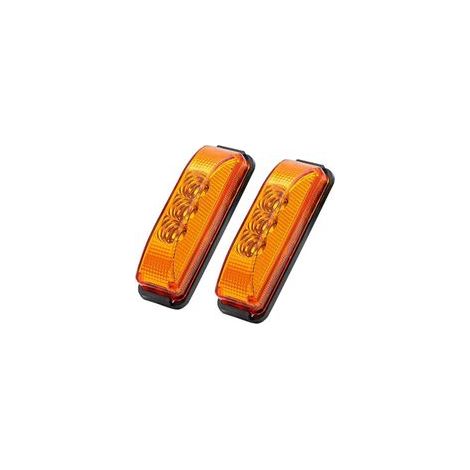Feu de Gabarit Latéral étanche, 2 pièces LED Voyant de Feu de Balisage Latéral 12 V, Auto Feux Latéraux pour Camionnette Camion Caravane Voiture Bus(Jaune) (1/3)