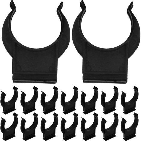 Clips de fixation pour pieds meubles cuisine (lot 20), noirs (1/5)