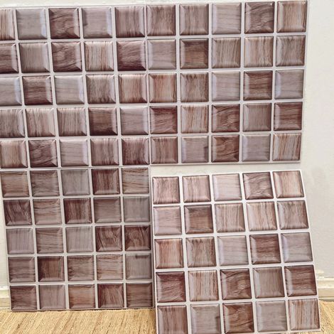 (Style 5, 30X30Cm - 5 pièces) Crédence carrelée auto-adhésive, design épais, convient à toutes les pièces. (1/4)