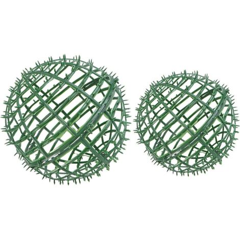 pour boules de paille lot de 2 porte fleurs en plastique 30