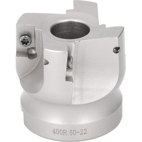 Porte-outil à fraises indexable NT30 FMB22 45 avec 10 inserts APMT1604 - Mandrin de fraisage 400R 50 22 4T pour centre d'usinage (1/5)