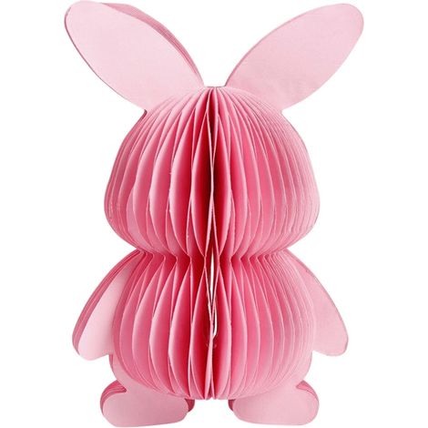 Lapin En Papier 3D - Décoration De Pâques En Forme De Nid D Abeille - Pour Centre De Table Et Intérieur - 1 Pièce (1/5)