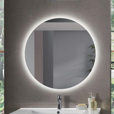 Specchio rotondo retroilluminato a LED moderno BETTY 80x80 (1/2)