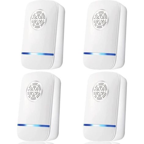 Ultrason Souris, Répulsif Ultrasons Appareil Anti Souris, Rats, Rongeurs, Loirs Anti Rongeur (4 unités) (1/4)