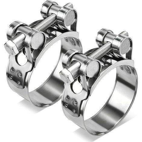 Colliers de serrage articulés en acier inoxydable, plage de serrage 52-55 mm, largeur de bande 22 mm, W4 (52-55 mm) (1/3)