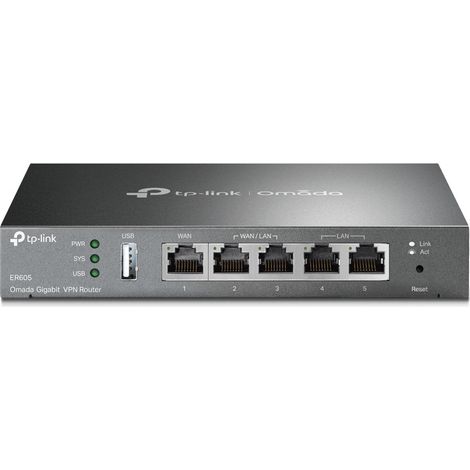 TP-Link Omada ER605 router cablato Gigabit Ethernet Nero