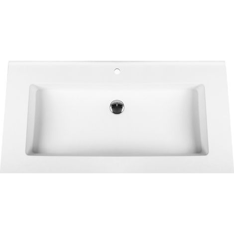 Veroni Solid Surface Mineralguss Waschbecken Waschtisch 100cm Veroni Solid Surface Mineralguss Waschbecken Waschtisch 100cm (1/2)
