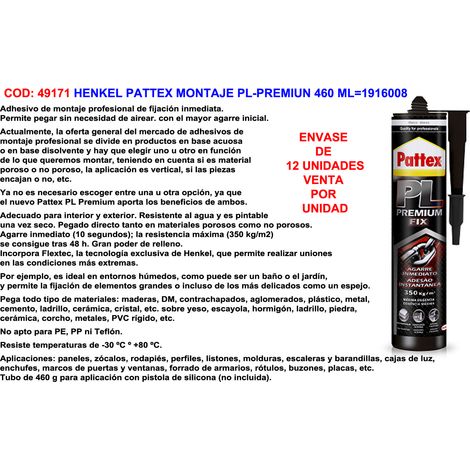 Henkel Pattex Assembly PL Premium 460 ml