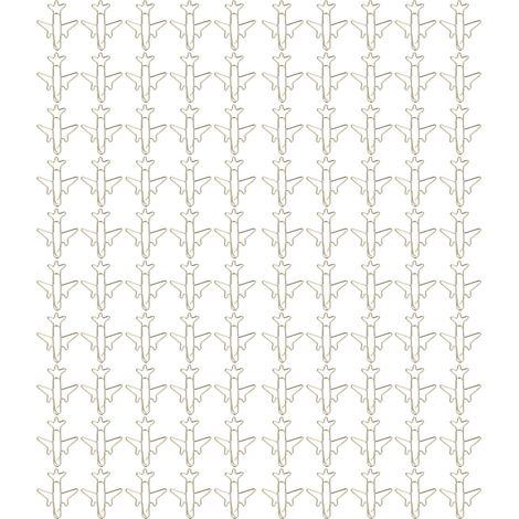 100 Pince-Papiers en Forme d'Avion Doré, Trombones Métalliques Légers et Portables, Processus de Placage Unique, avec Boîte de Rangement (1/5)
