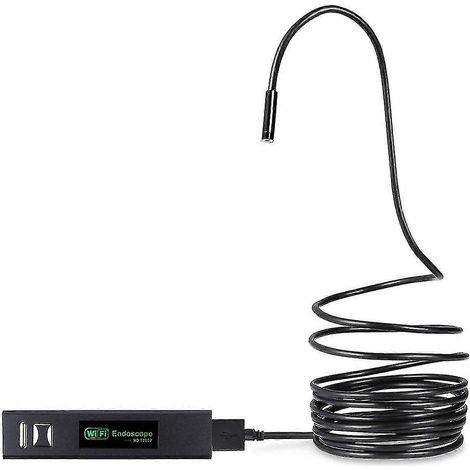Caméra serpent sans fil 1200p Wifi, caméra d'inspection HD, endoscope avec 8 LED, câble rigide, boroscope FK-FFY (1/4)