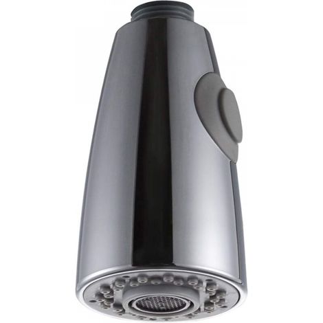 Douchette Robinet Cuisine 2 Jets Tête de Robinet de Rechange Douchette pour Robinet Remplacement Douchette pour Mitigeur Cuisine, Chromé, G1/2" (1/5)