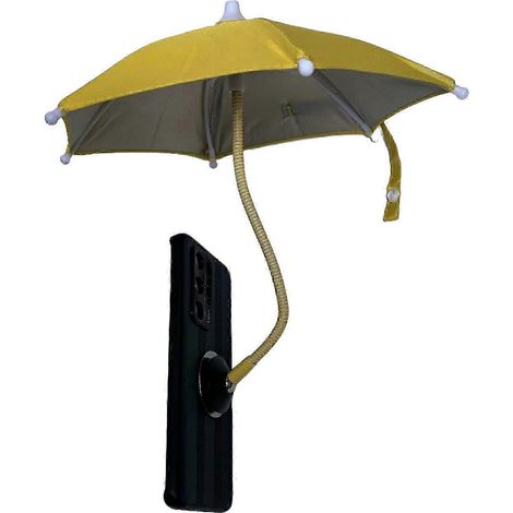 Magnetischer Handy-Regenschirm, sonnenbeständig, um 360° drehbar, faltbar und tragbar, reduziert die Überhitzung des Handys und bietet Blendschutz. (1/5)