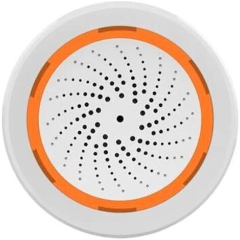 Alarme sirène intelligente, hub Tuya Zigbee requis, compatible avec Home Assistant Zigbee2mqtt, contrôle par application, sirène stroboscopique 90 dB (1/5)
