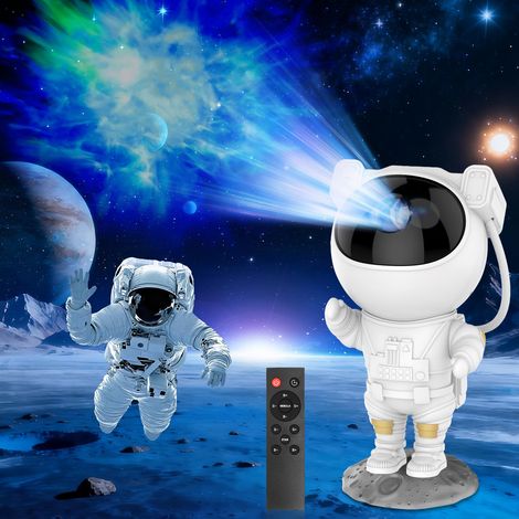 Projecteur d'étoiles Astronaut avec Télécommande,Minuterie et Rotation 360° – Veilleuse Ciel Étoilé pour Déco Intérieure,Idéal Cadeau de Noël (1/5)