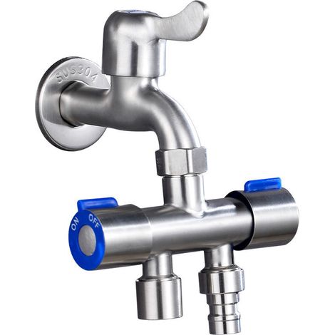 Robinet d'arrêt coudé universel en laiton 1/2" avec poignée, compatible avec pommeau de douche, WC, lave-linge, WC et jardin.
