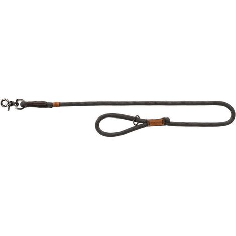 Laisse S-M ø 8 mm x1 mètre gris foncé BE NORDIC pour chien - Trixie (1/5)