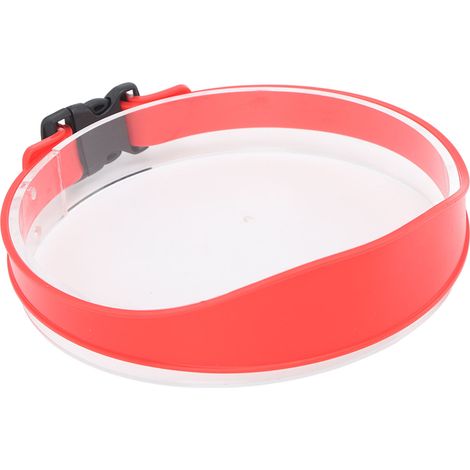 Gabarit de coupe de cheveux à faire soi-même, bande de coupe respirante et incurvée en silicone rouge, guide de coupe de cheveux à domicile pour garçons et hommes (1/5)
