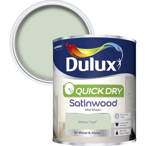 Dulux Quick Dry Satinwood - 750ml - Willow Tree