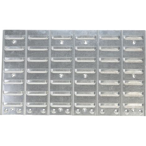 Paroi fendue en métal pour botes de rangement en PP faade ouverte, pour taille 1-4 (1/2)