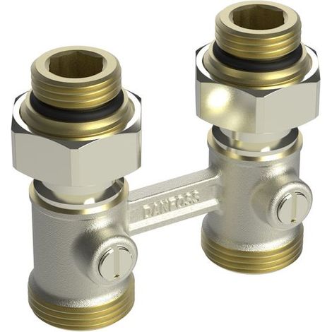 Danfoss Racor universal RLV-KB para radiador con válvula, Heizk, R 1/2, Paso, 003L0392
