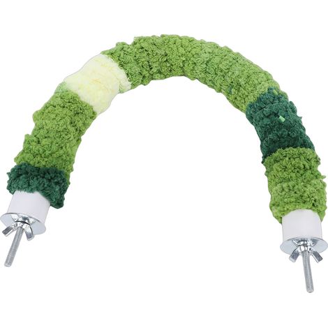 Supporto a forma di U per pappagalli, stabile, realizzato in lana lavorata a mano, caldo, per gabbia di cacatua in casa.