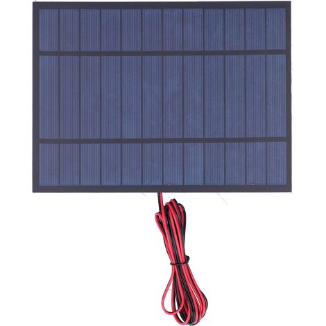 Module Solaire 6W avec Fils Rouge/Noir 200cm - Alimentation DC6V pour Outils (1/5)