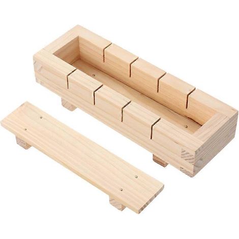 Bois sushi fabricant rice moule sushi fabrication kit ensemble pour cuisine accessoires cuisson outil (1/5)