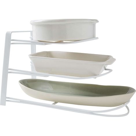 Rangement de cuisine pour plats Perth en métal - COMPACTOR - 38 x 22 x H.23 cm - (1/3)