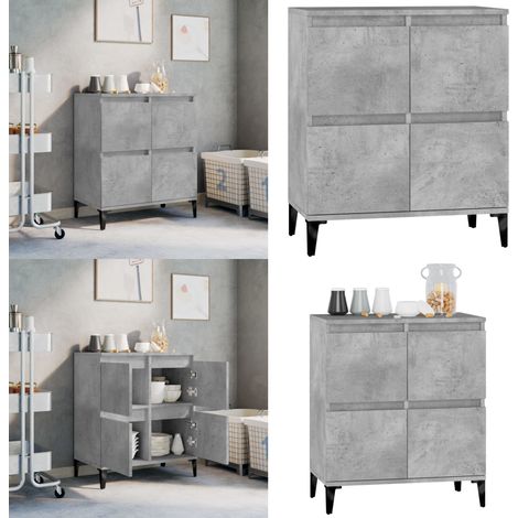 Buffet Gris béton 60x35x70 cm Bois d'ingénierie - Buffet Gris - Meuble Rangement - Armoire Moderne - Mobilier Salon - Décoration Intérieur - Home & Living (1/5)