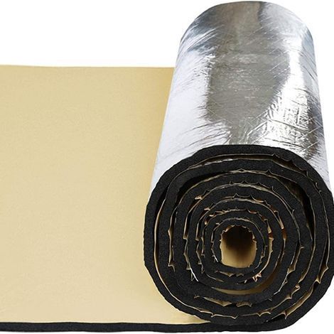 Voiture isolation thermique sous-couche tampon auto-adhésives en mousse tapis isolation acoustique 40"x24"/200x50cm (1/4)