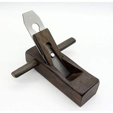Cepillo de mano CSPARTV, mini cepillo de madera, herramienta manual de fondo plano, cepillo de corte de madera de ébano, cepillo de carpintero con mango para cepillar madera. (1/3)