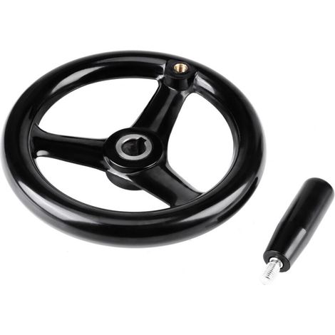 Comfortable and practical machine handwheel, universal lathe handwheel, black industrial handwheel for machine tools (1/5)